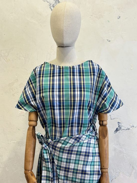 Vestido square turquesa