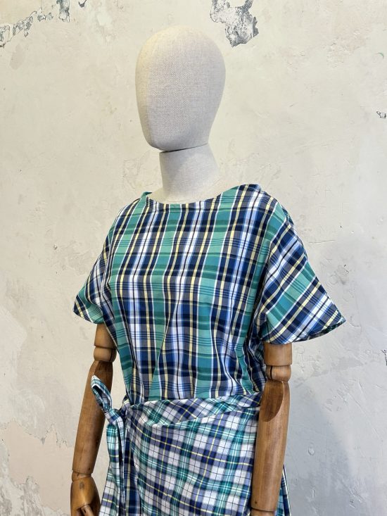 Vestido square turquesa